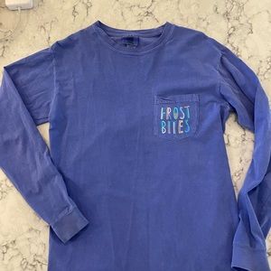 long sleeve blue frostbites blue soft t shirt